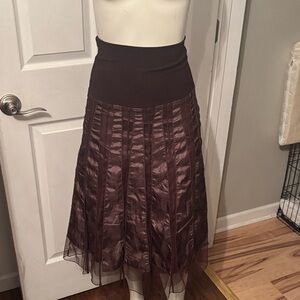 Ariella satin and tulle skirt S NWT
